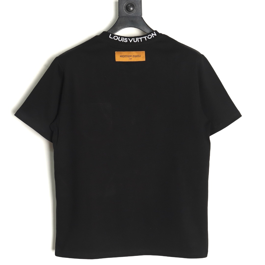 Louis Vuitton Embroidered Logo Short Sleeve T-Shirt TSK1