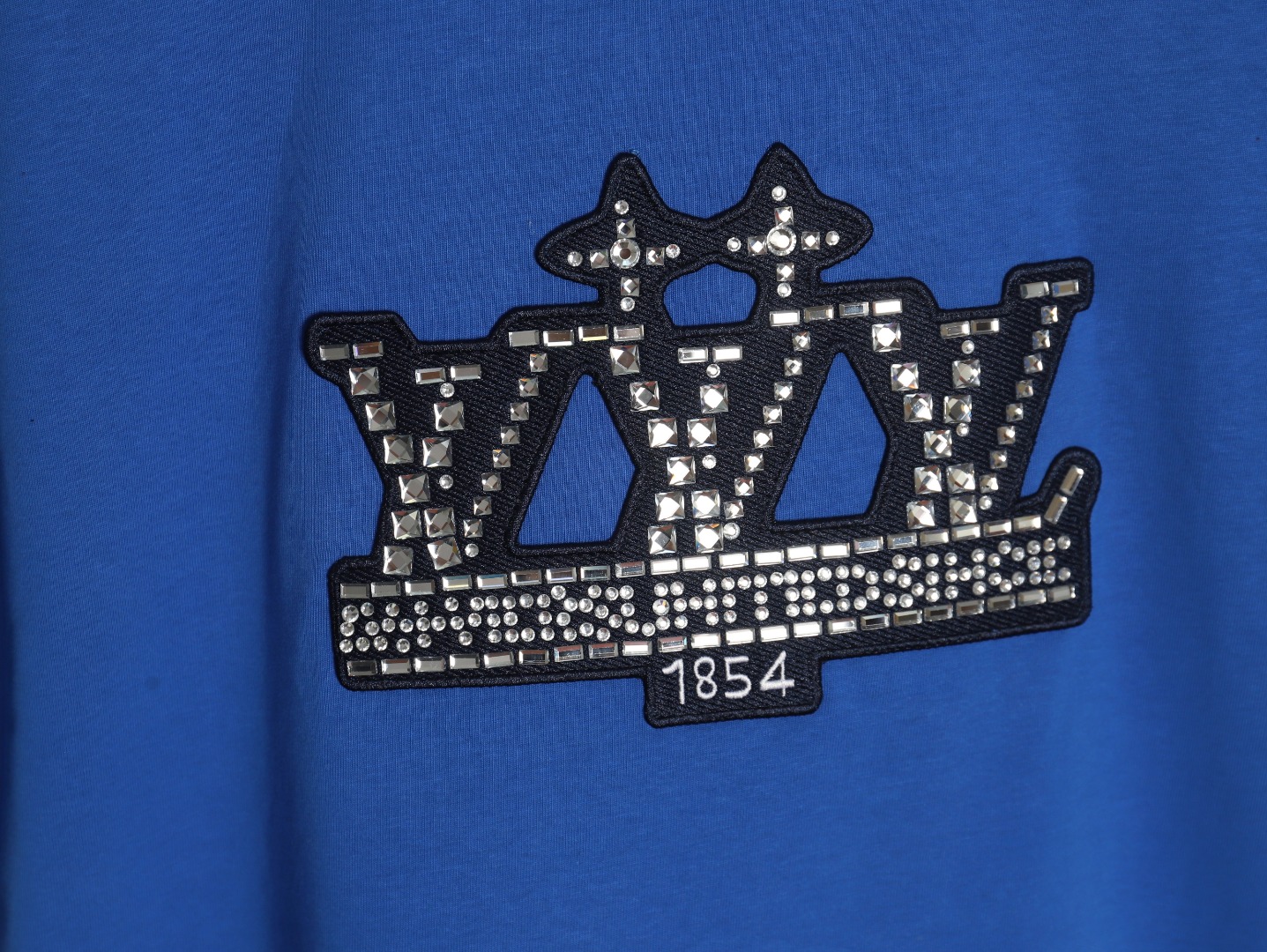 Louis Vuitton 1854 Diamond Letters Cotton Short Sleeves