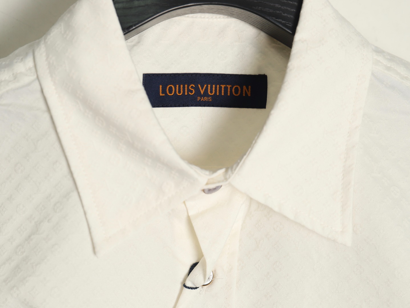 Louis Vuitton dark pattern monogram full print jacquard shirt