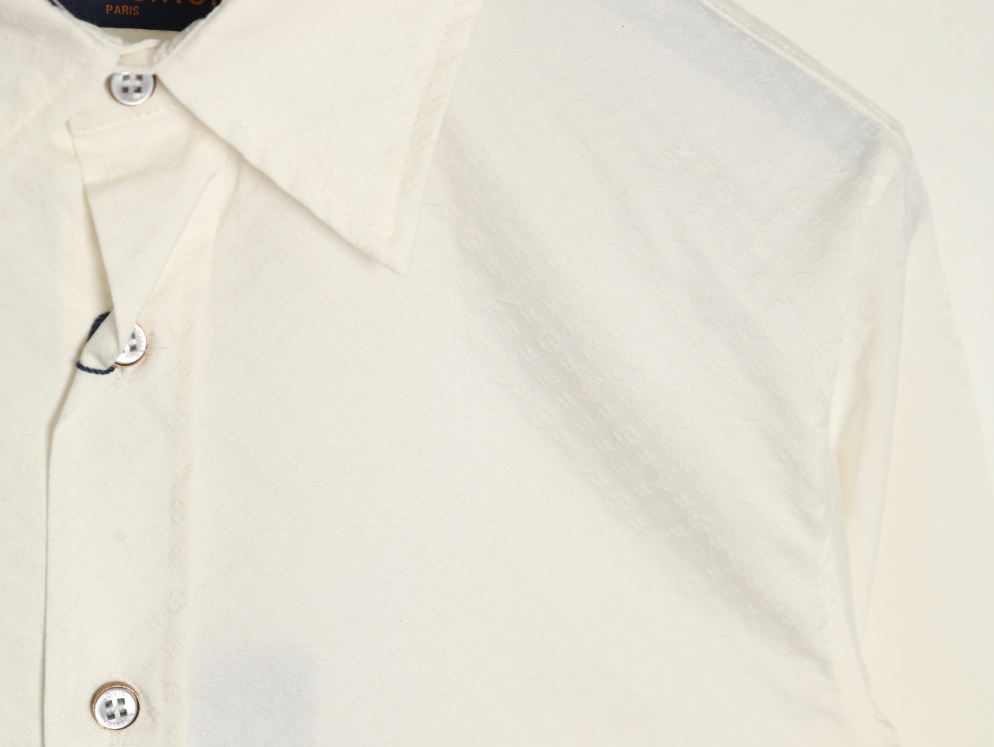 Louis Vuitton dark pattern monogram full print jacquard shirt