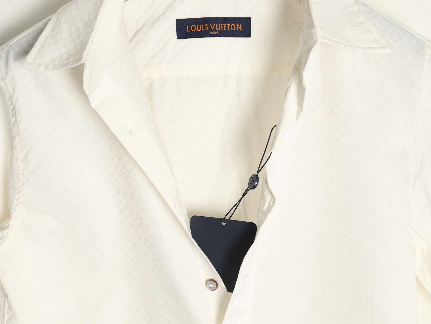 Louis Vuitton dark pattern monogram full print jacquard shirt