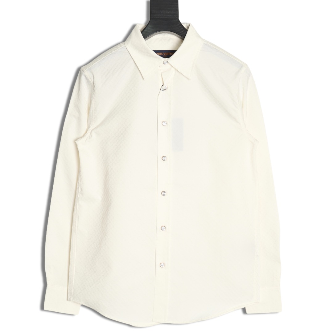 Louis Vuitton dark pattern monogram full print jacquard shirt