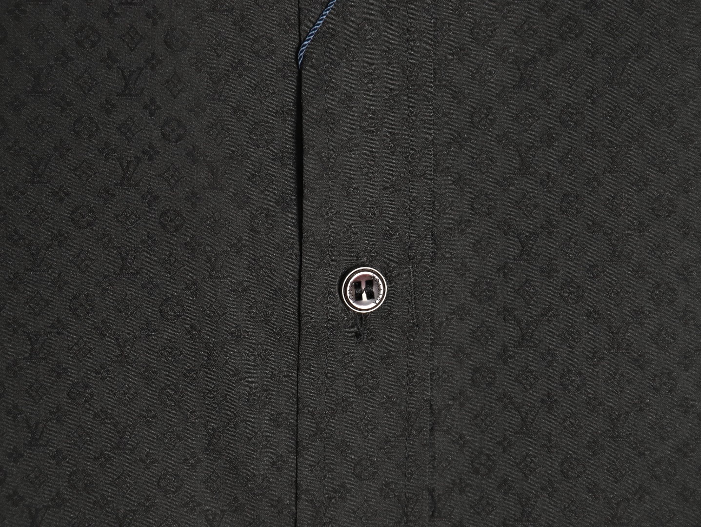 Louis Vuitton dark pattern monogram full print jacquard shirt TSK1