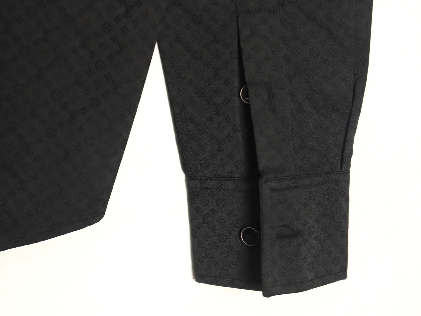 Louis Vuitton dark pattern monogram full print jacquard shirt TSK1