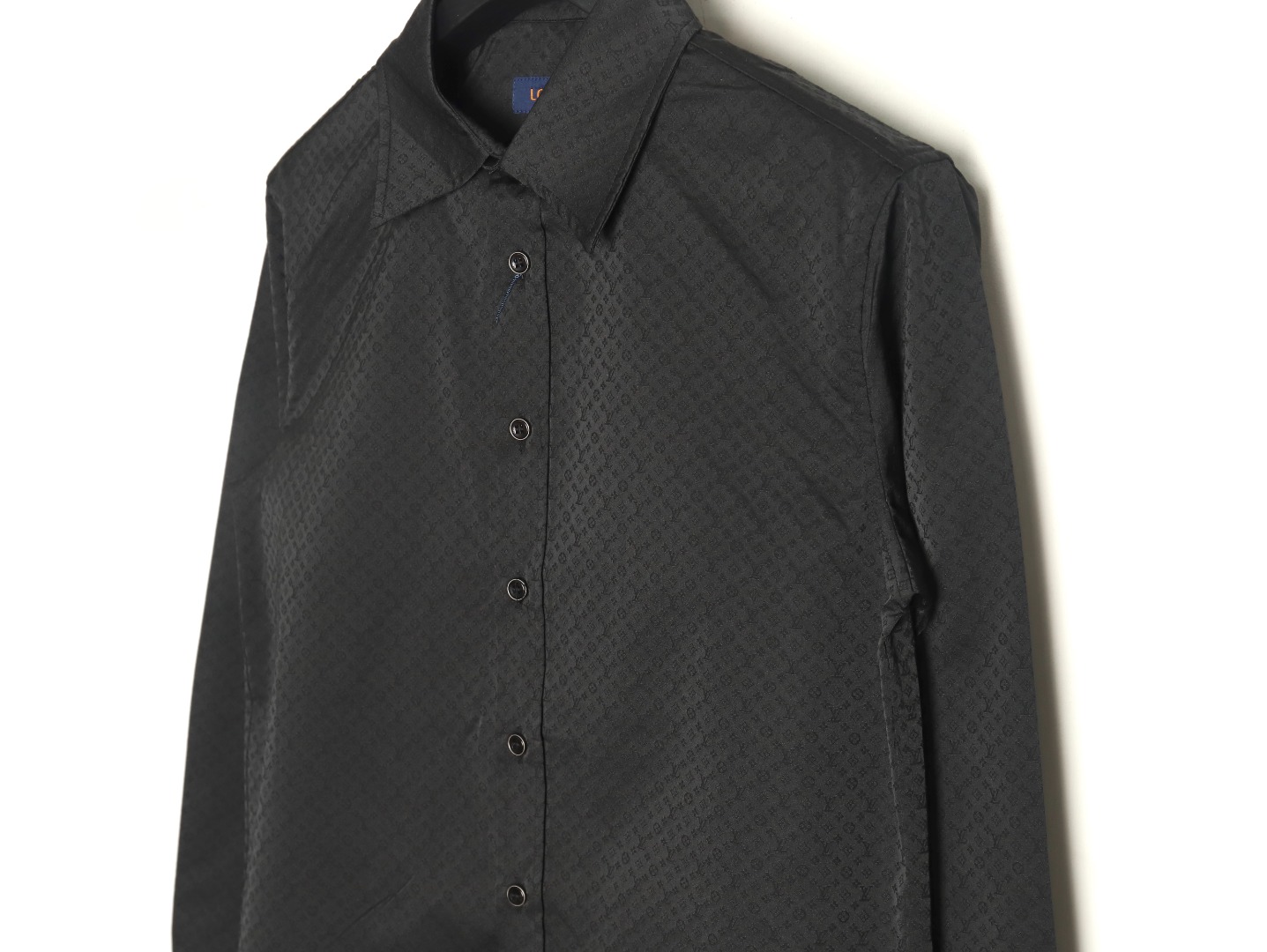 Louis Vuitton dark pattern monogram full print jacquard shirt TSK1