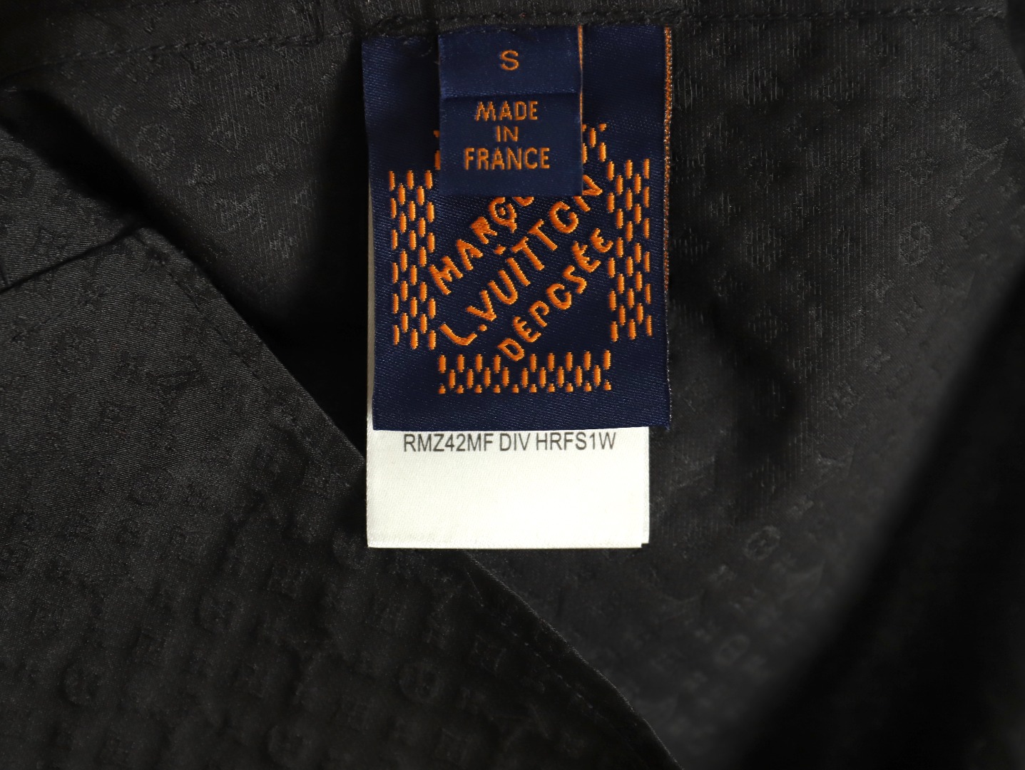 Louis Vuitton dark pattern monogram full print jacquard shirt TSK1
