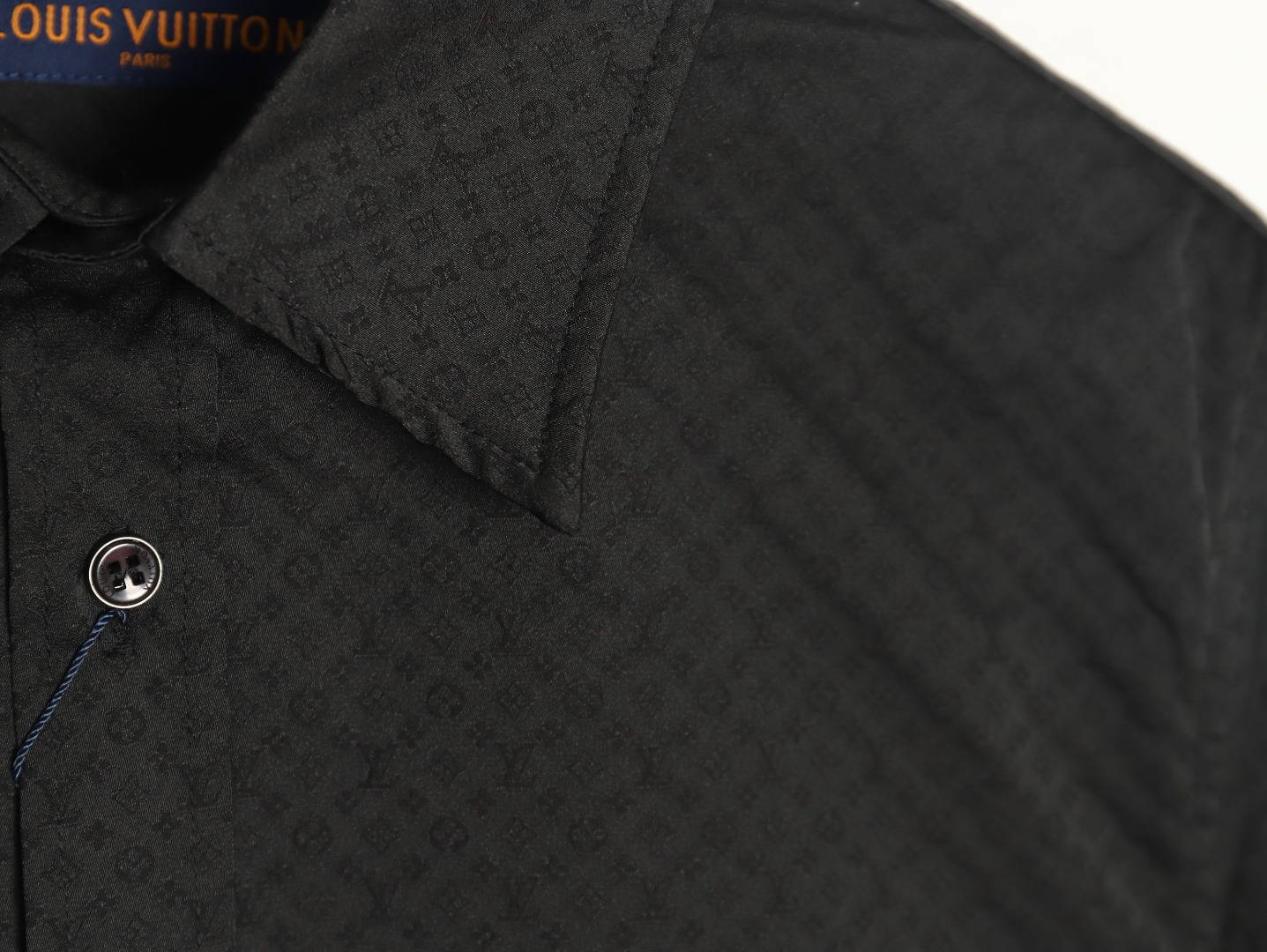 Louis Vuitton dark pattern monogram full print jacquard shirt TSK1