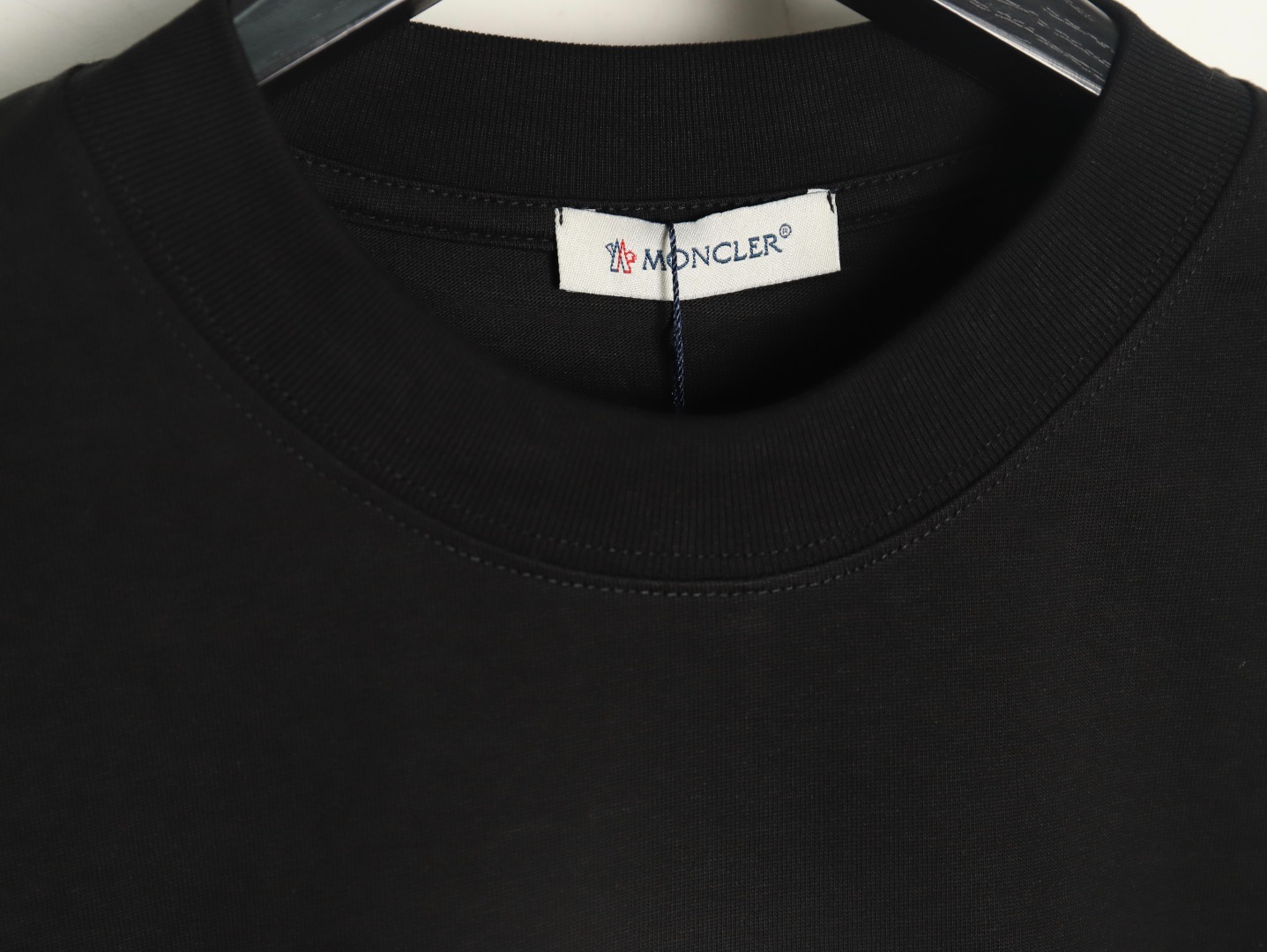 Moncler pixel fuzzy foam logo printed short-sleeved T-shirt TSK1