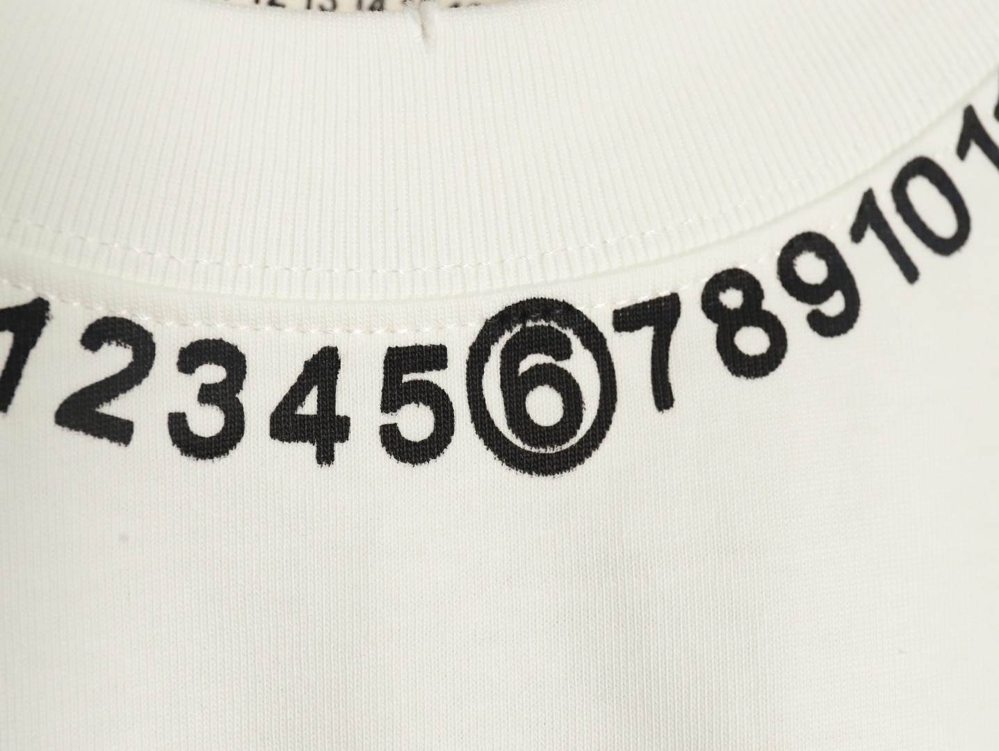 Maison Margiela printed logo crew neck short sleeve T-shirt