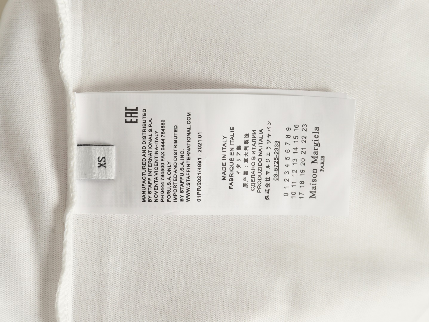 Maison Margiela printed logo crew neck short sleeve T-shirt