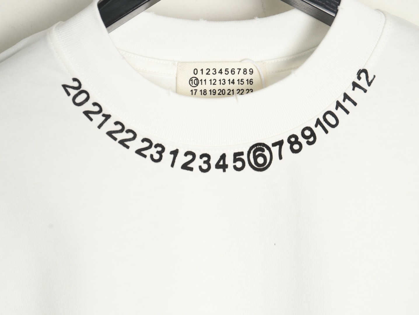 Maison Margiela printed logo crew neck short sleeve T-shirt
