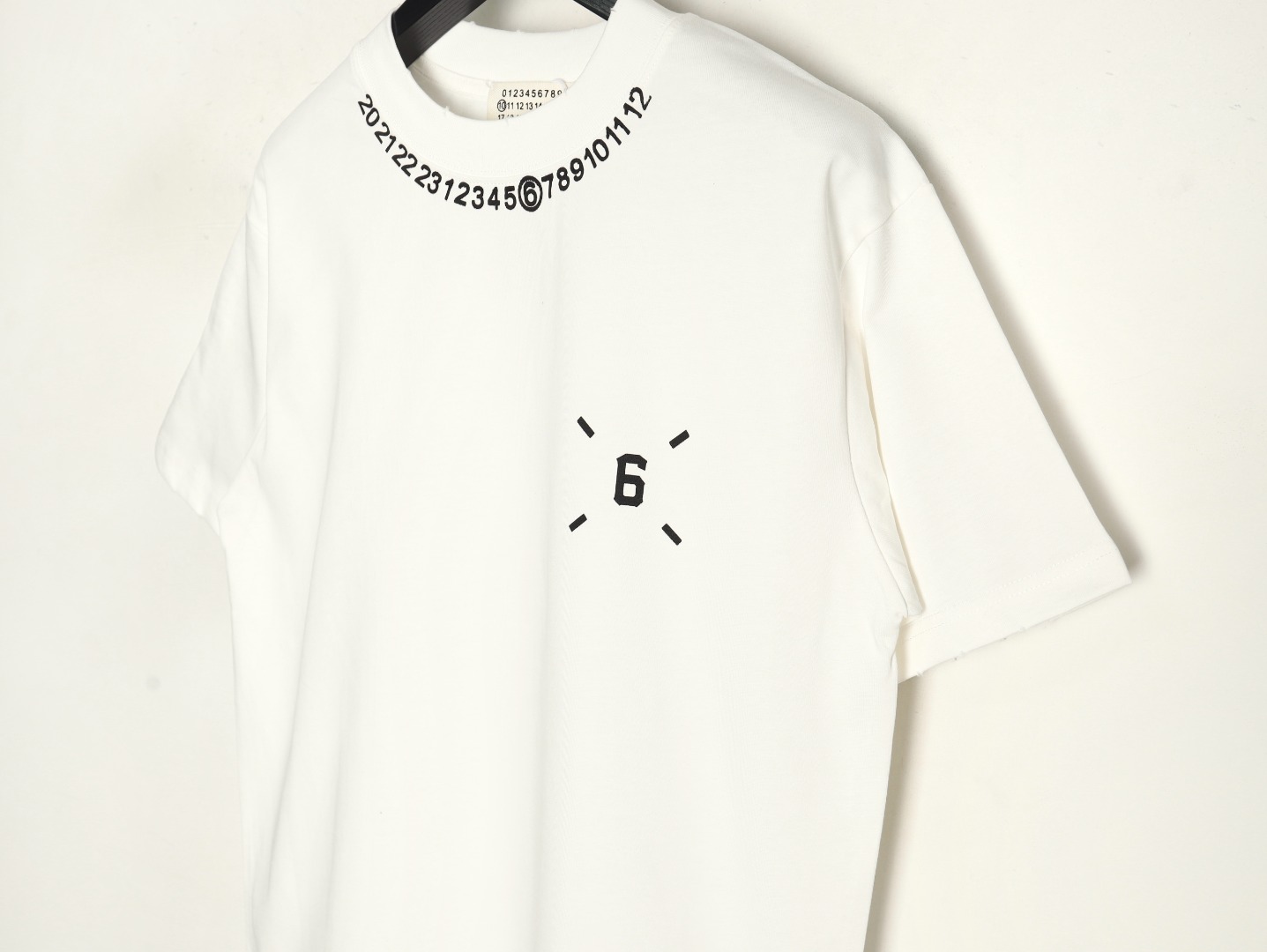 Maison Margiela printed logo crew neck short sleeve T-shirt