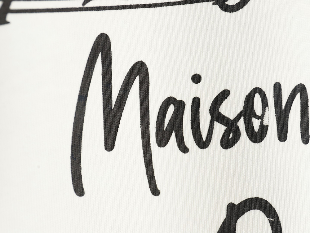 Maison Margiela musical note letter print short-sleeved T-shirt