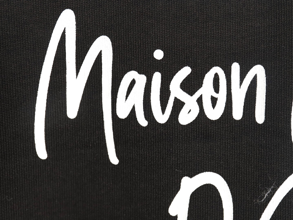 Maison Margiela musical note letter print short-sleeved T-shirt TSK1