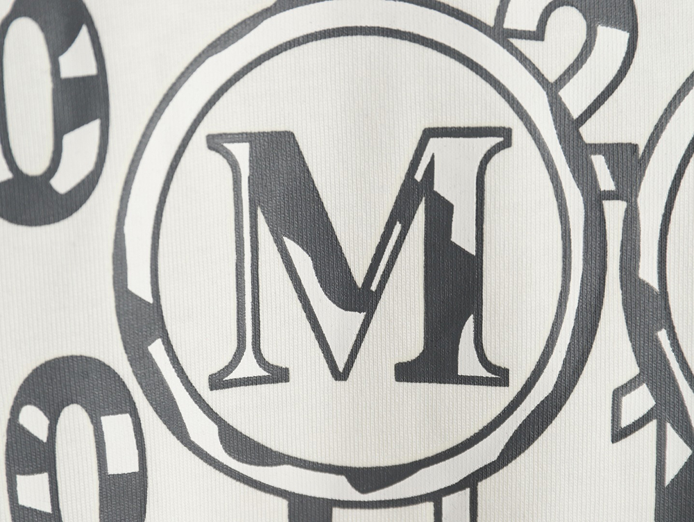 Maison Margiela double m print short-sleeved T-shirt