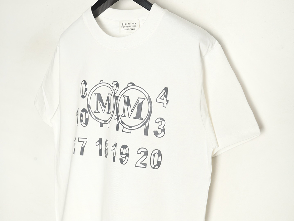 Maison Margiela double m print short-sleeved T-shirt