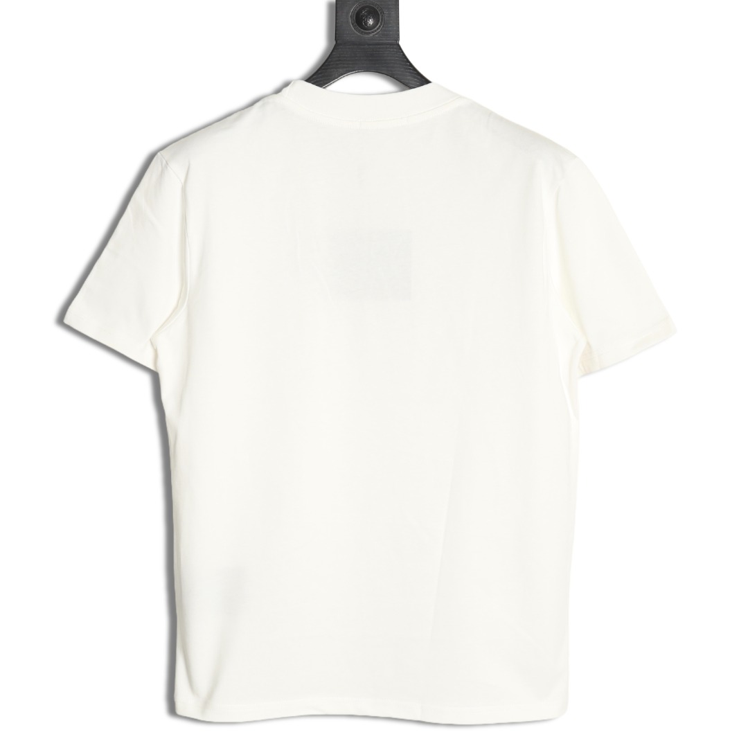 Prada triangle logo leather tag pocket short sleeves