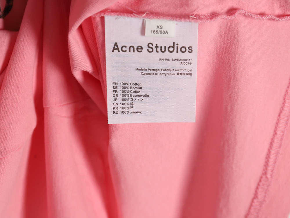 Acne Studios Gradient Mottled 1996 Lettering Print Short Sleeve T-shirt