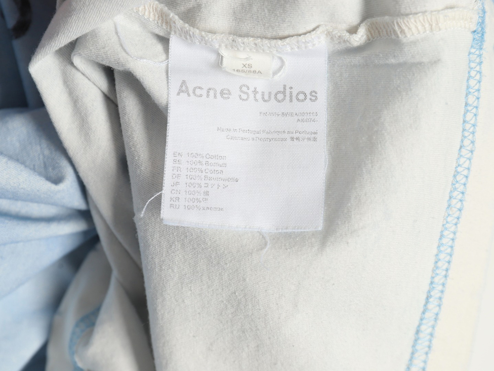 Acne Studios Gradient Mottled 1996 Lettering Print Short Sleeve T-shirt TSK1