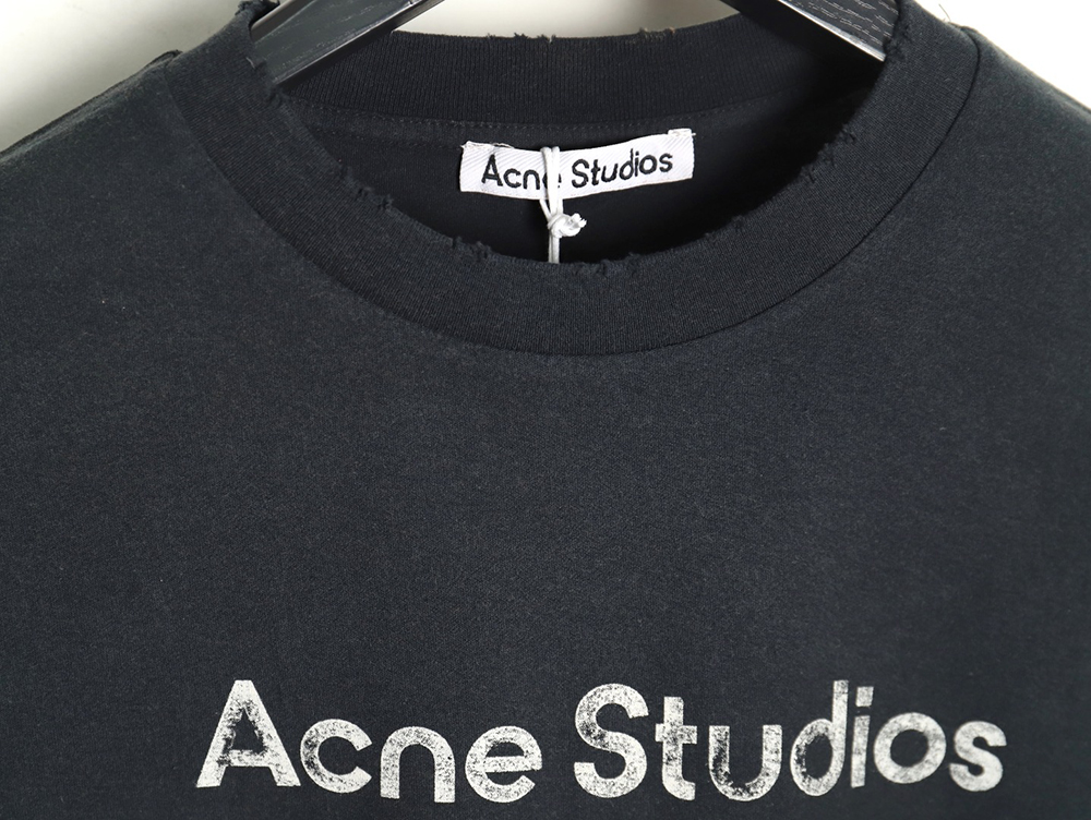 Acne Studios Gradient Mottled 1996 Lettering Print Short Sleeve T-shirt TSK3