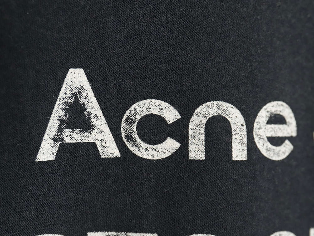 Acne Studios Gradient Mottled 1996 Lettering Print Short Sleeve T-shirt TSK3