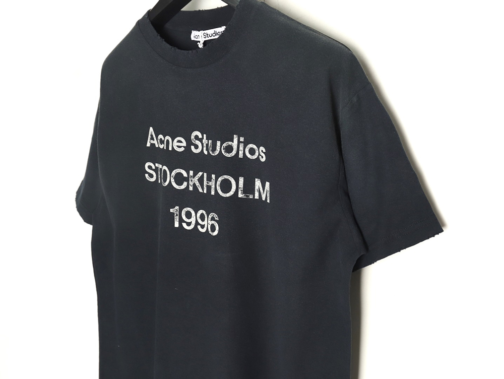 Acne Studios Gradient Mottled 1996 Lettering Print Short Sleeve T-shirt TSK3