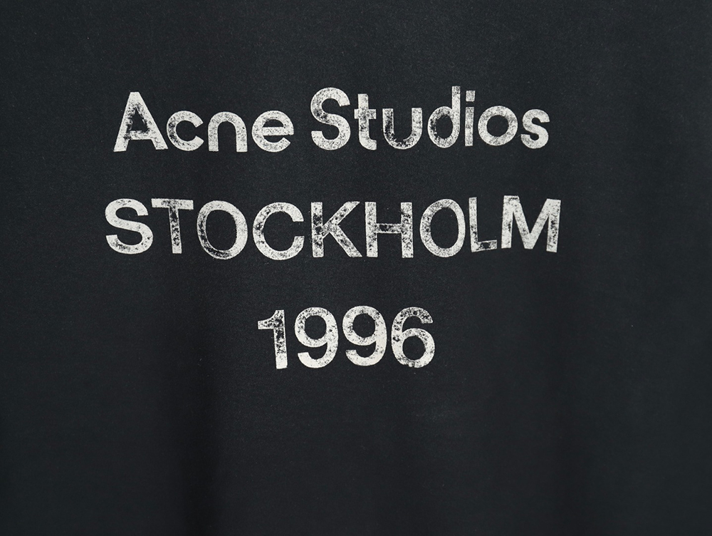 Acne Studios Gradient Mottled 1996 Lettering Print Short Sleeve T-shirt TSK3