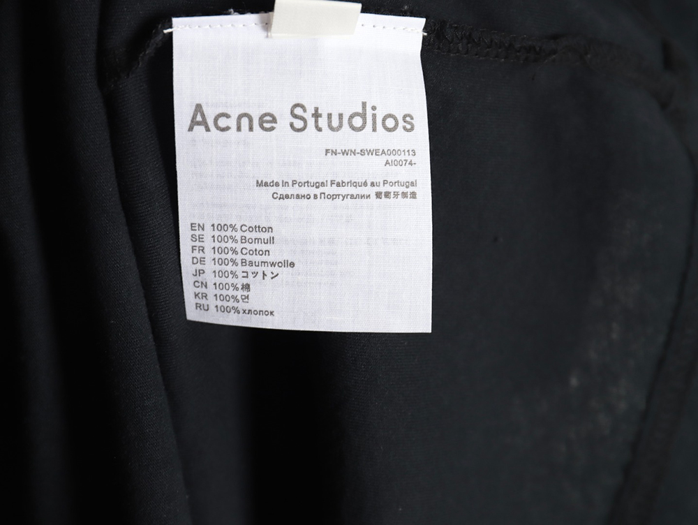 Acne Studios Gradient Mottled 1996 Lettering Print Short Sleeve T-shirt TSK3