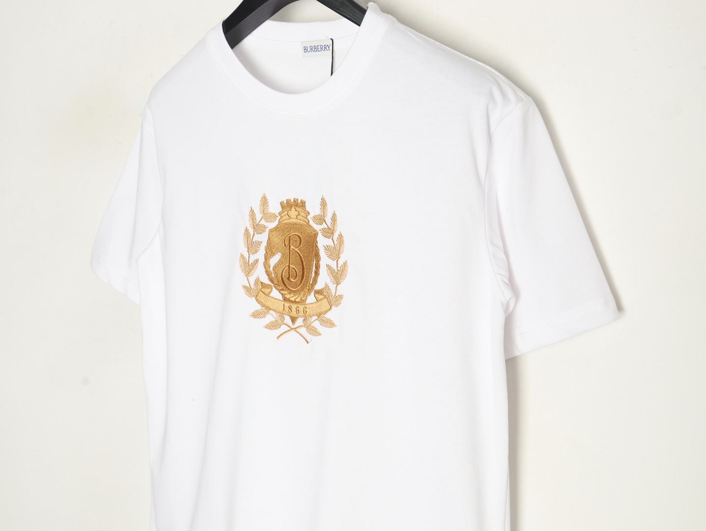 Burberry Gold Leaf Logo Short Sleeve T-Shirt
