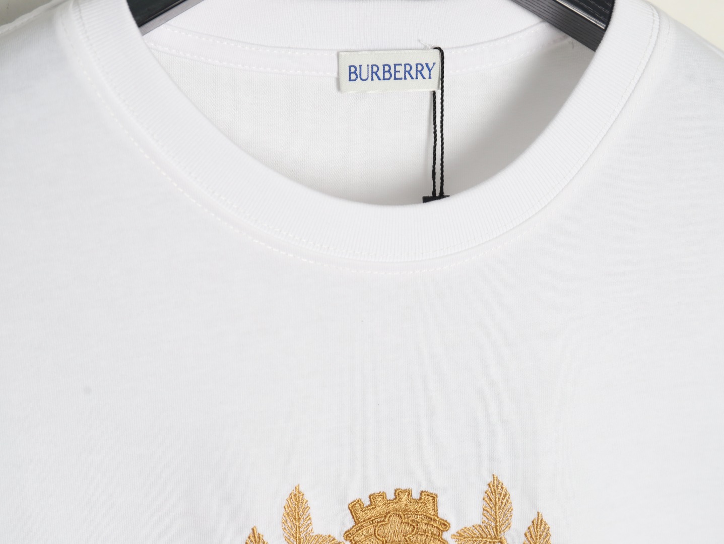 Burberry Gold Leaf Logo Short Sleeve T-Shirt