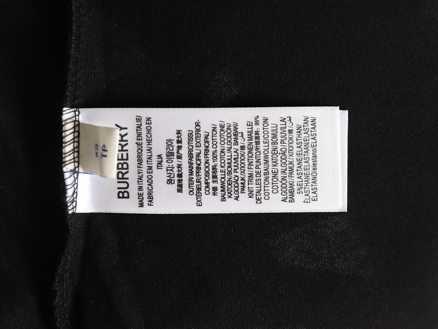 Burberry Gold Leaf Logo Short Sleeve T-Shirt TSK1