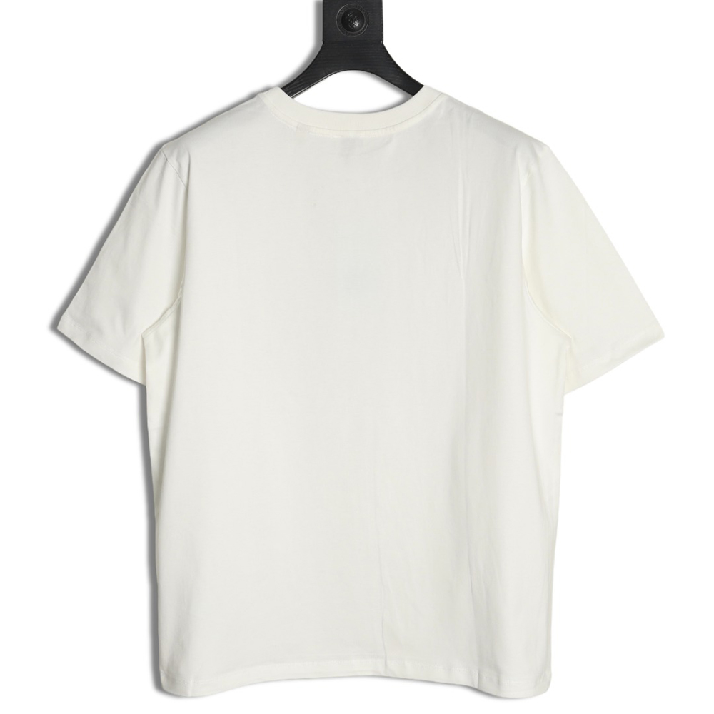 Burberry Check Pocket Taped Letters Short Sleeves