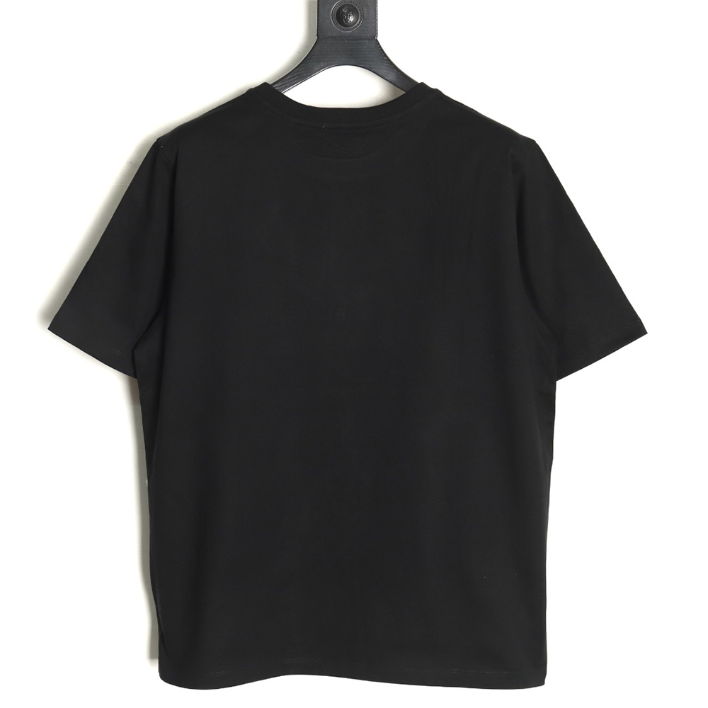 Burberry Check Pocket Taped Letters Short Sleeves TSK1