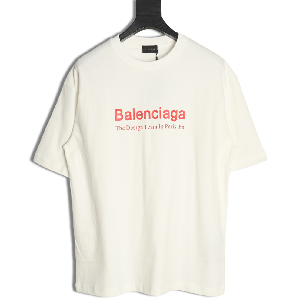 Balenciaga Fashion Newspaper Print Thickened Short Sleeve T-Shirt