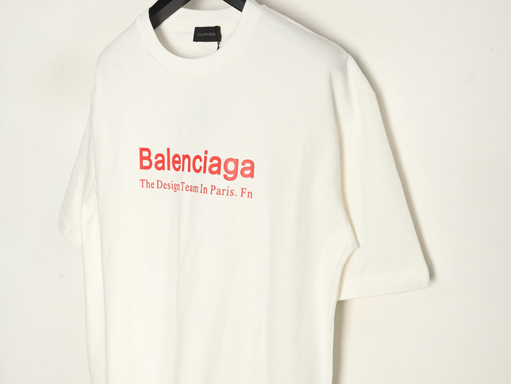 Balenciaga Fashion Newspaper Print Thickened Short Sleeve T-Shirt