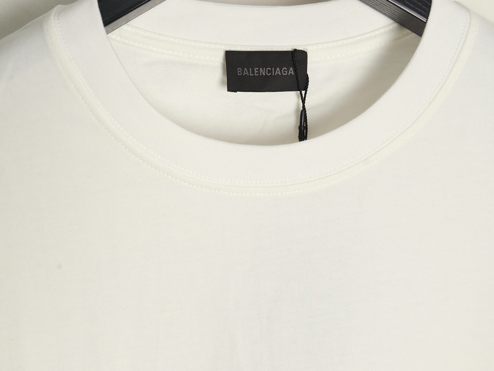 Balenciaga Fashion Newspaper Print Thickened Short Sleeve T-Shirt