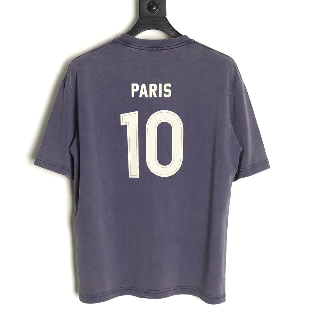 Balenciaga E-sports Letter Washed Short Sleeve T-Shirt