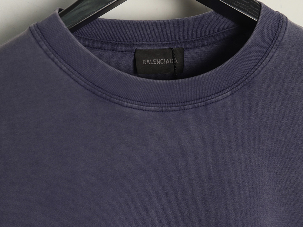Balenciaga E-sports Letter Washed Short Sleeve T-Shirt