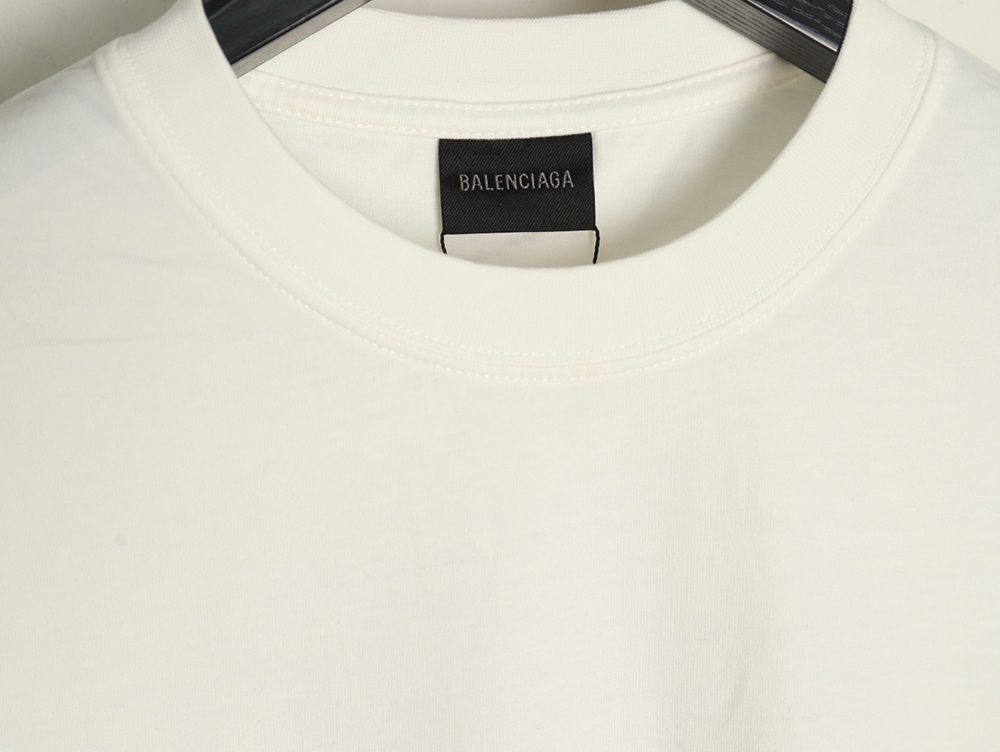 Balenciaga Halo Print Pop Embroidery Short Sleeve T-Shirt