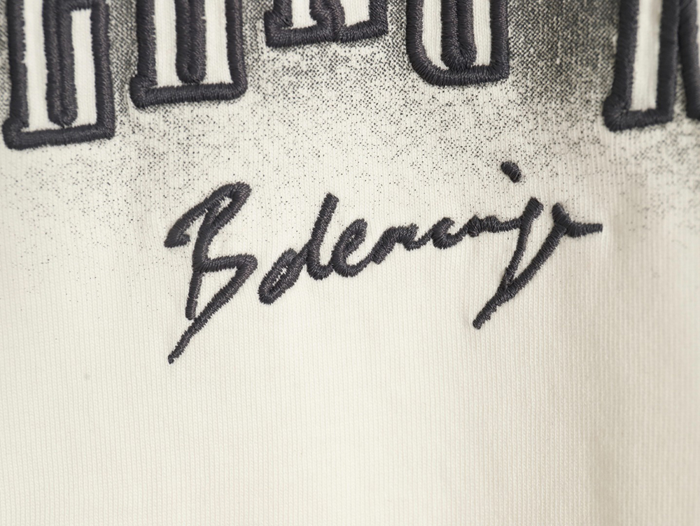 Balenciaga Halo Print Pop Embroidery Short Sleeve T-Shirt