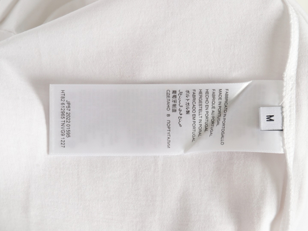 Balenciaga Mottled Letters Ink Print Short Sleeve T-shirt