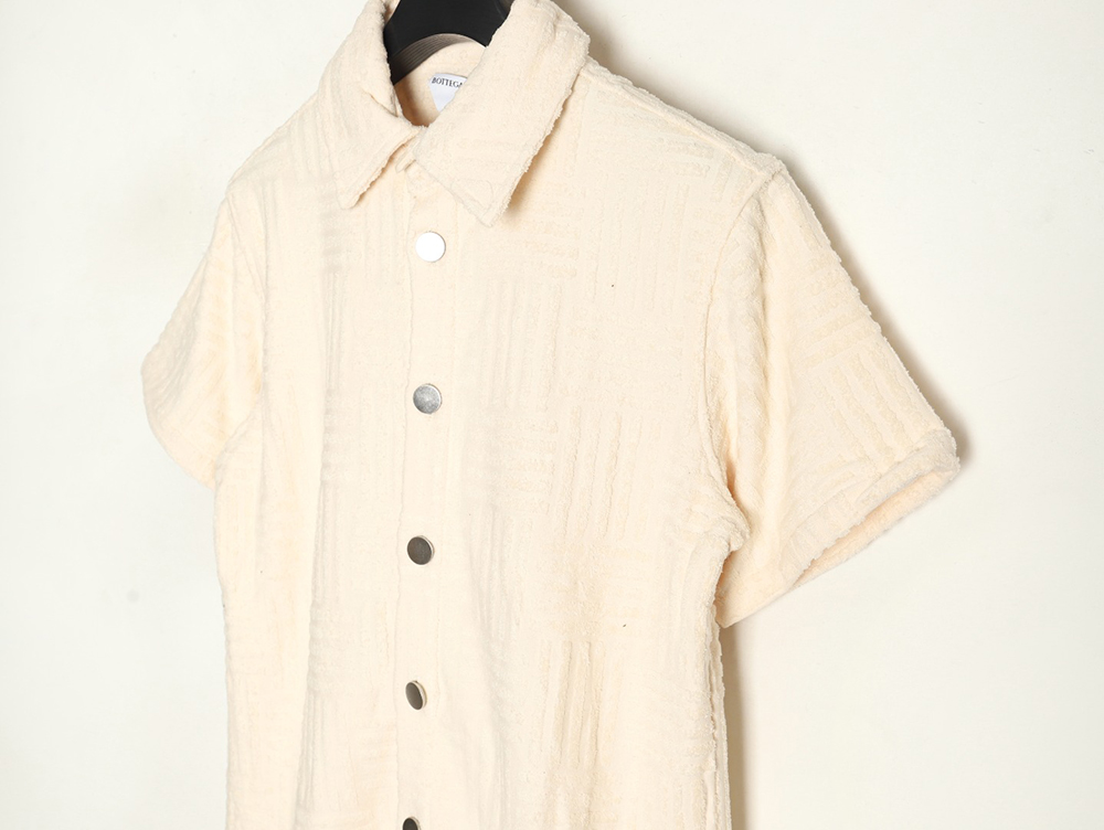 Bottega Veneta Towel Weave Short Sleeve Shirt