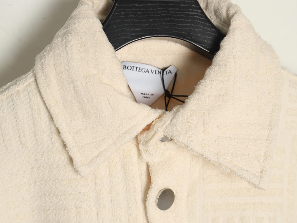 Bottega Veneta Towel Weave Short Sleeve Shirt
