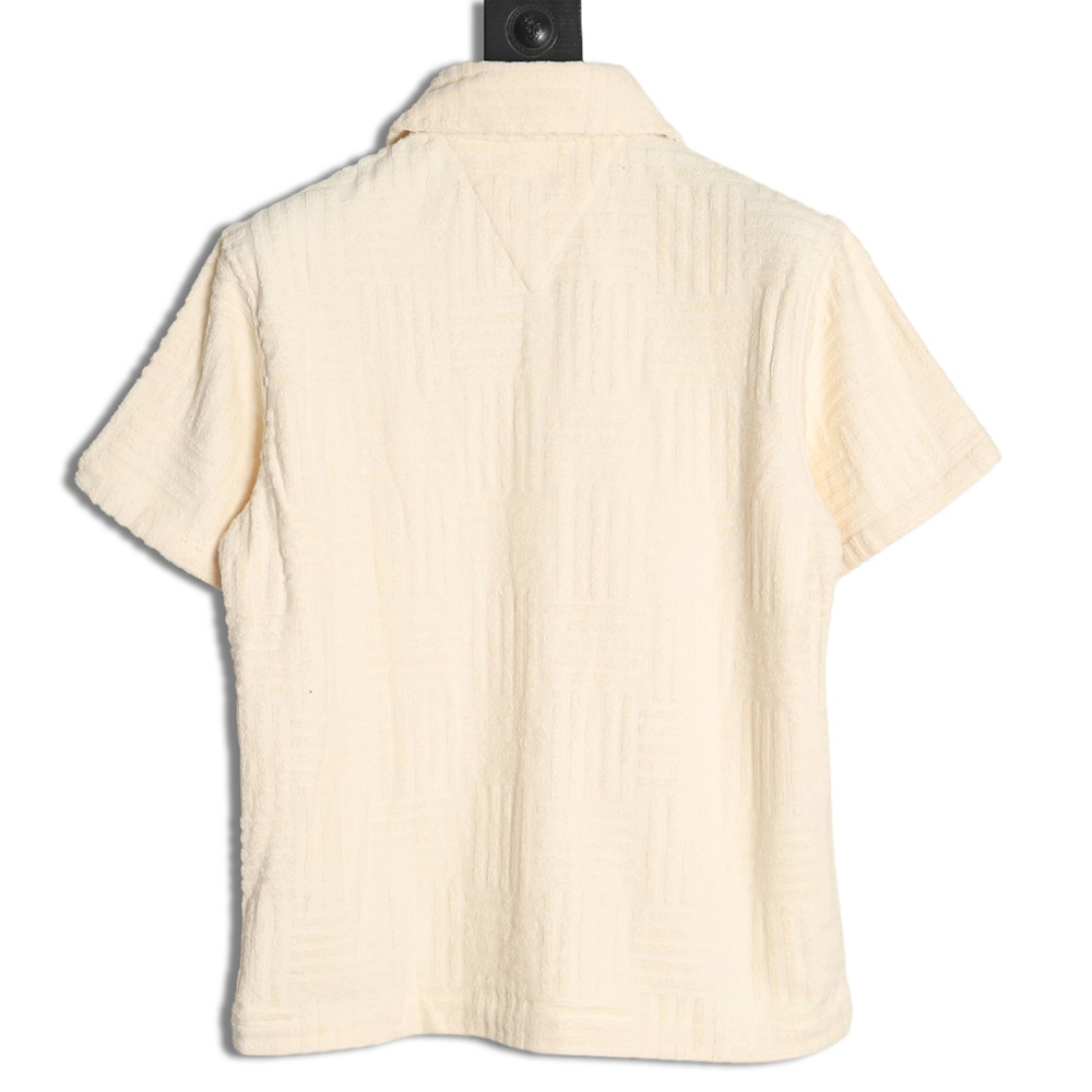 Bottega Veneta Towel Weave Short Sleeve Shirt