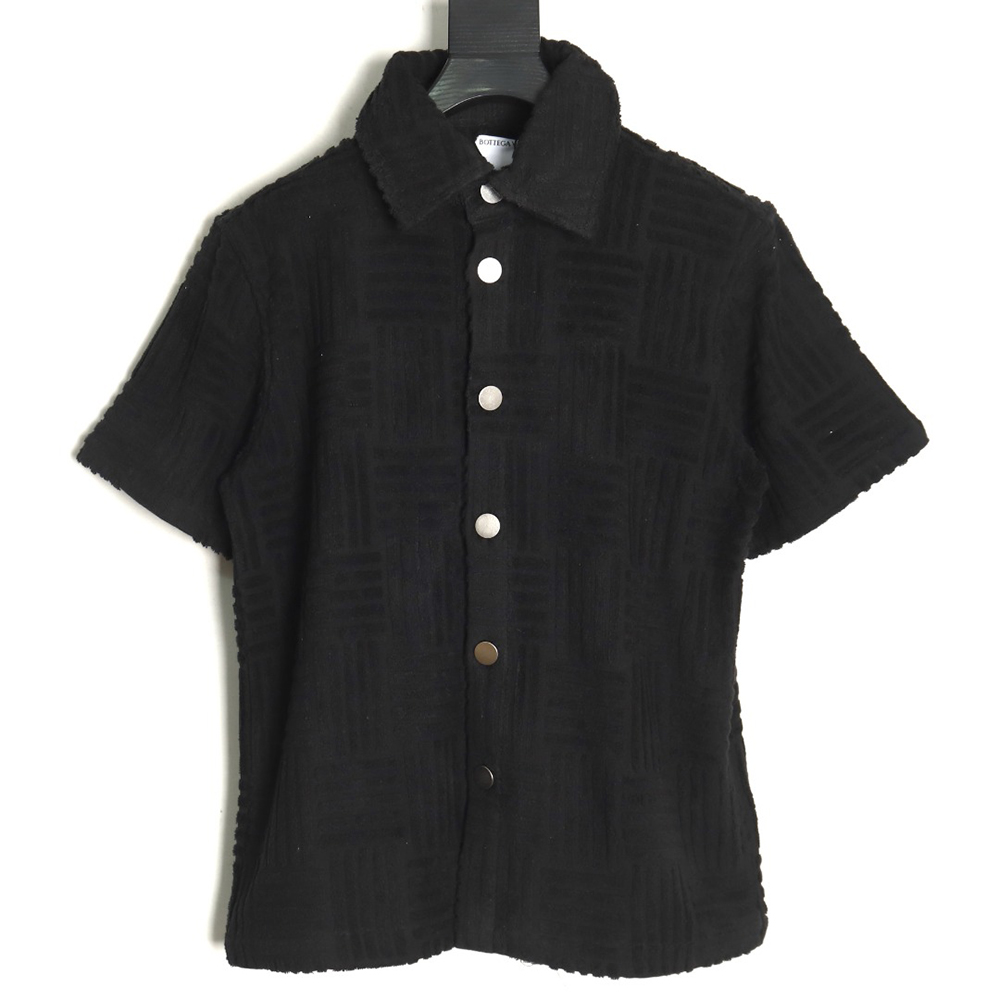 Bottega Veneta Towel Weave Short Sleeve Shirt TSK1