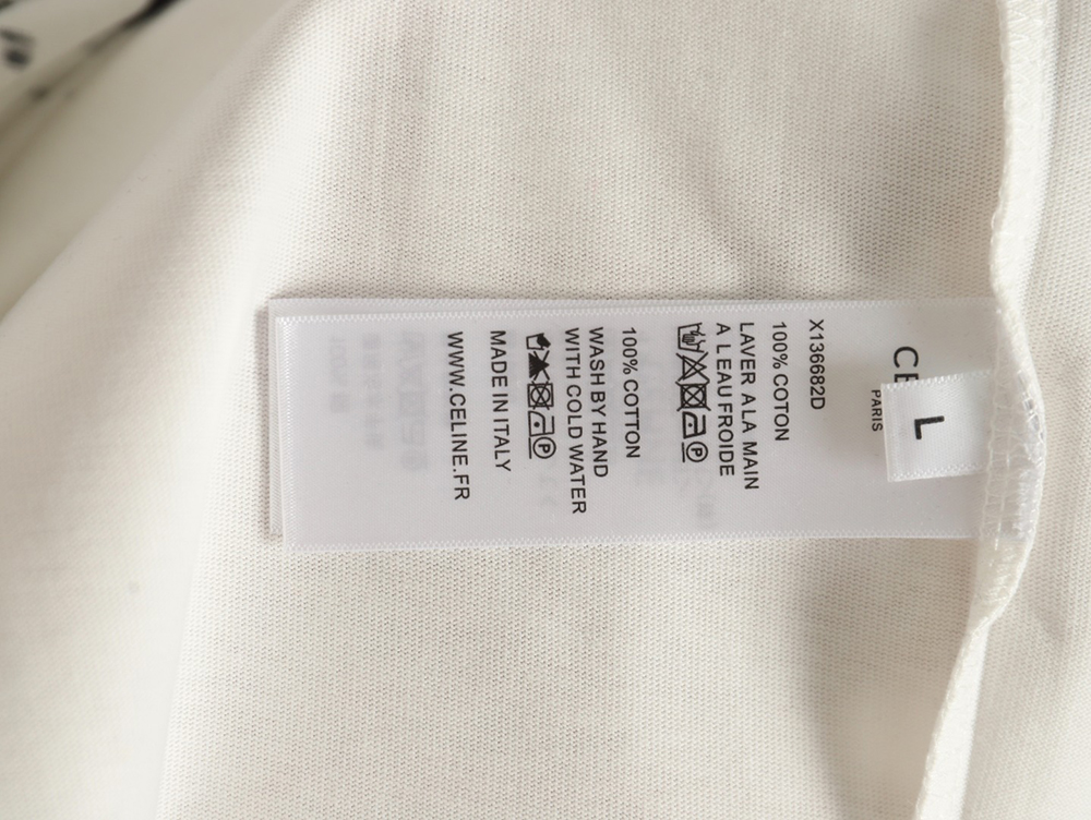 Celine distressed logo print short sleeves