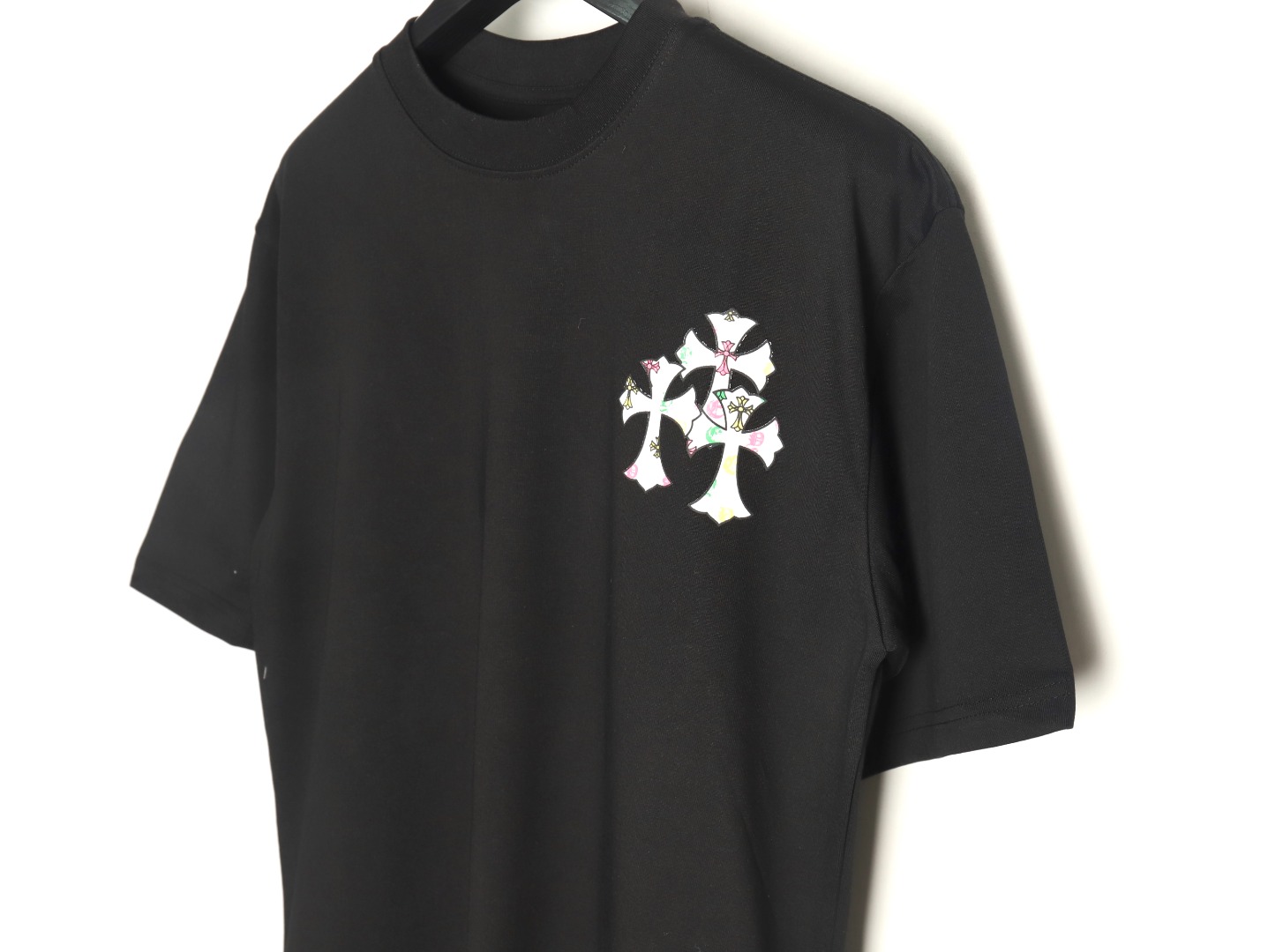Chrome Hearts Sanskrit cross embroidered T-shirt