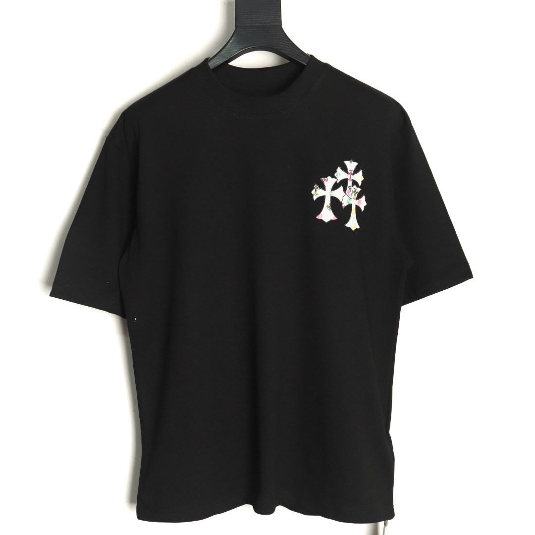 Chrome Hearts Sanskrit cross embroidered T-shirt