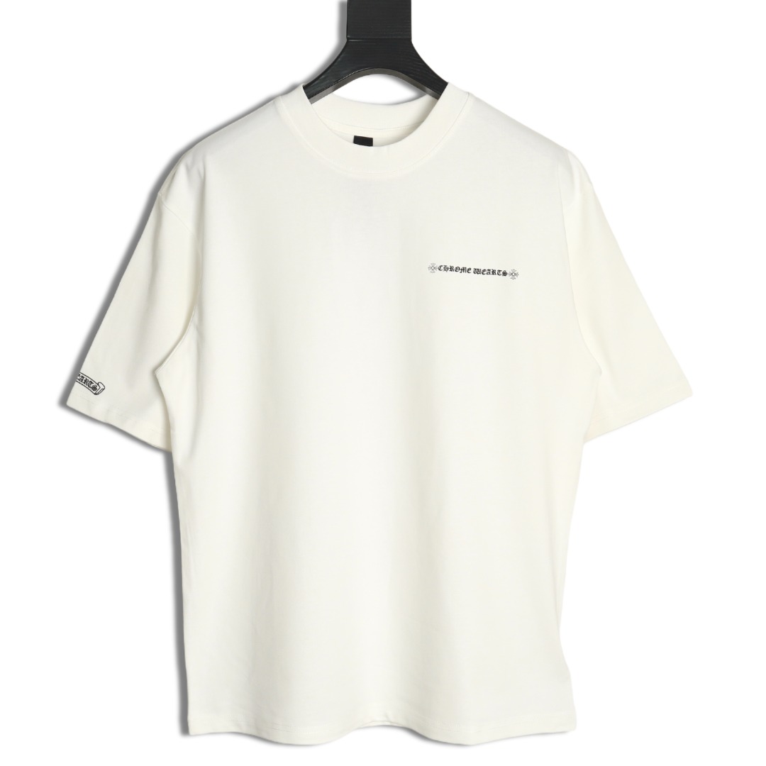 Chrome Hearts Sanskrit cross heavy foam print T-shirt