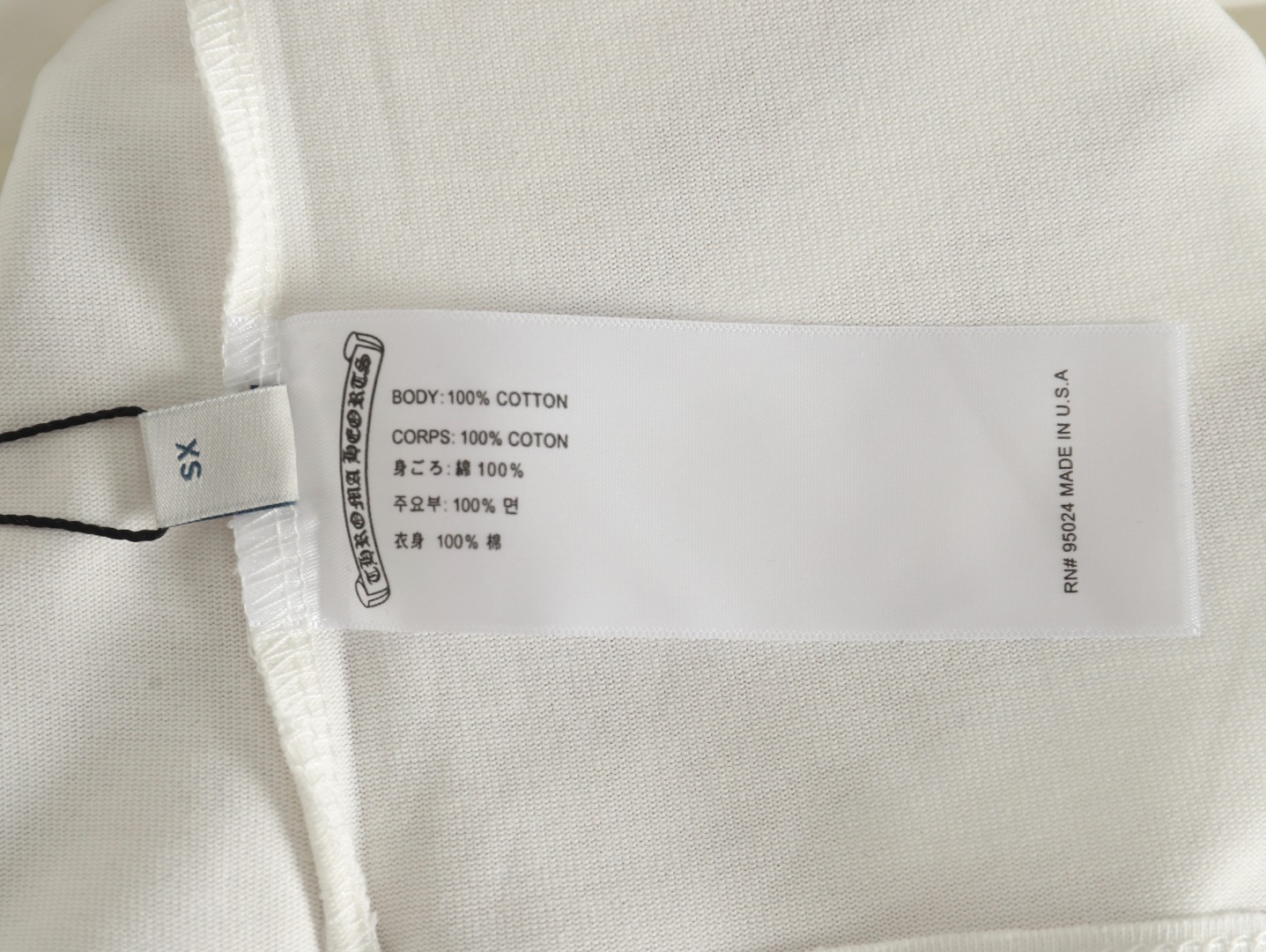 Chrome Hearts Sanskrit cross heavy foam print T-shirt